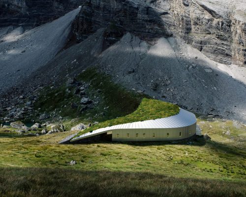 A nova cabana projetada para o Parque Nacional dos Pireneus