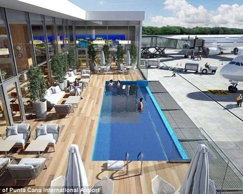 Sala VIP de aeroporto vai ter piscina exclusiva