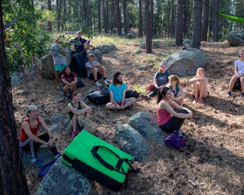 A bolha social para aulas remotas em meio a natureza