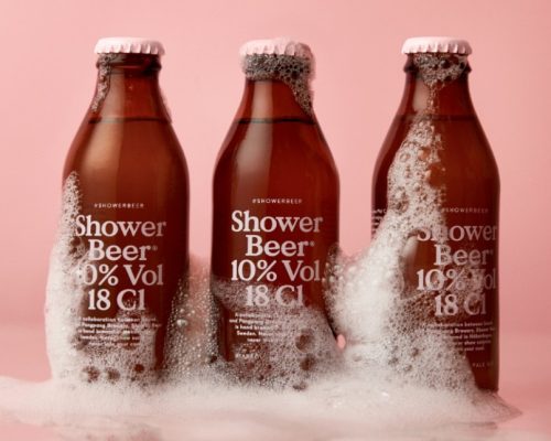 Cervejaria artesanal sueca para ser consumida no chuveiro