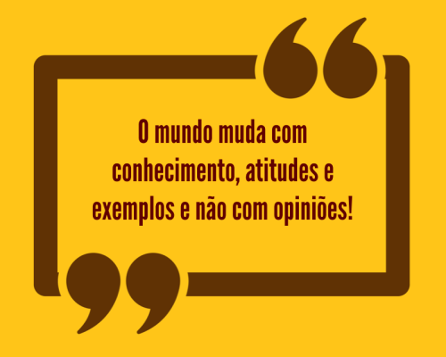 SINETA! Mais atitude e menos opinião