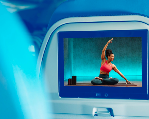 Delta Air Lines e Peloton levam aulas de ginástica para os céus