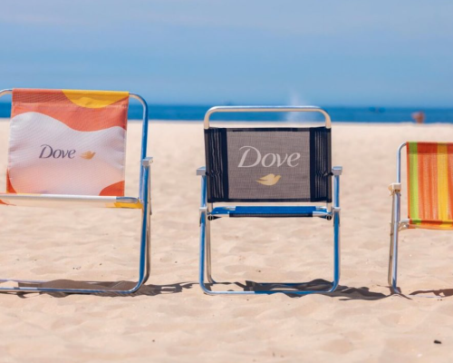 Dove cria serviço de cadeiras de praia para corpos diversos