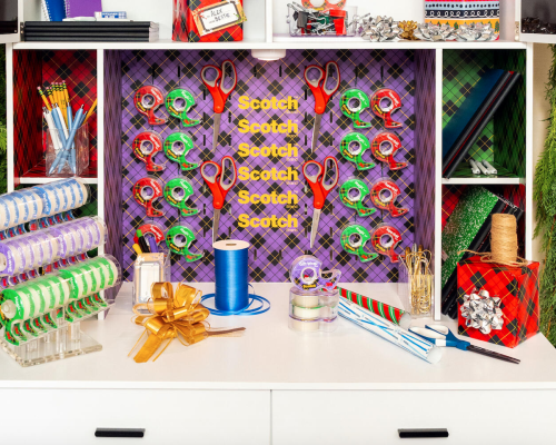 A suíte dedicada para embrulhar presentes da Scotch!