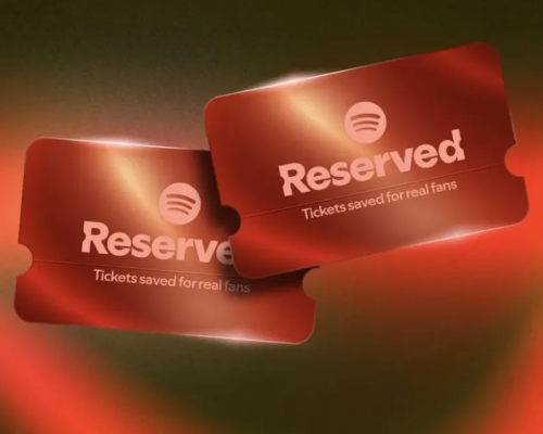 Spotify usa dados de audiência para reservar ingressos para superfãs