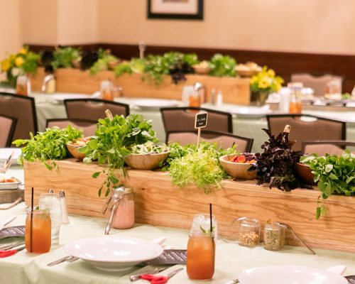 Hilton harmoniza comida com atividades em seus banquetes