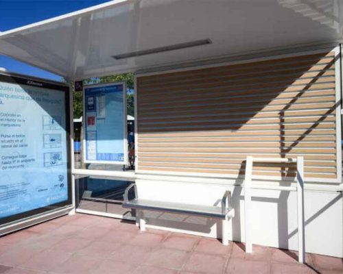 Os pontos de ônibus com resfriamento natural em Madri