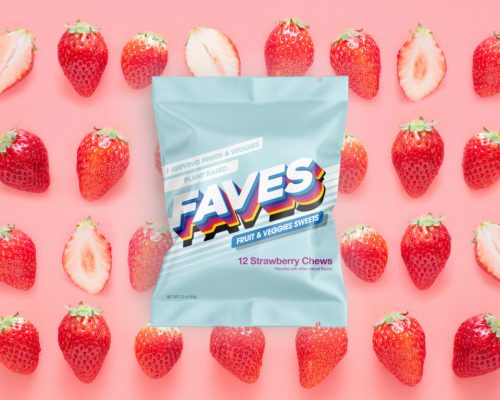 As balas feitas com frutas e vegetais fora do padrão