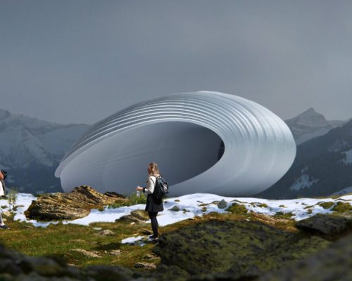 Hassel apresenta pavilhão impresso em 3D e feito de plástico reciclado