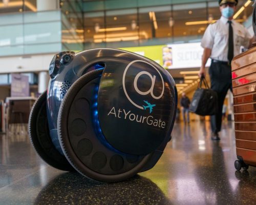 O robô que realiza entregas no Aeroporto Seattle-Tacoma