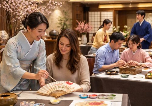 Arte e tradição japonesa no Keio Plaza Hotel