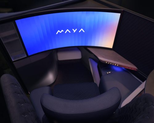 Maya: O conceito de assento que ajuda a combater o jet lag