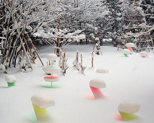 Artista japonês transforma neve em arte