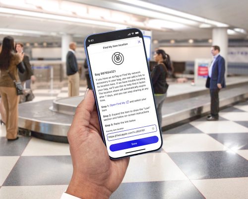United integra AirTag ao rastreamento de bagagens