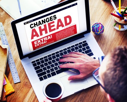 Digital Online News Changes Ahead Future Working Concept