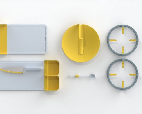 Utensílios de cozinha feitos para deficientes visuais