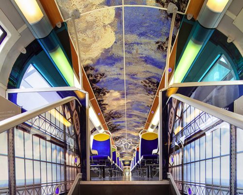 Obras de arte nos trens da França