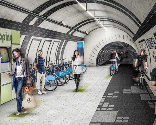 Londres: projeto quer ciclovia subterrânea em túneis abandonados