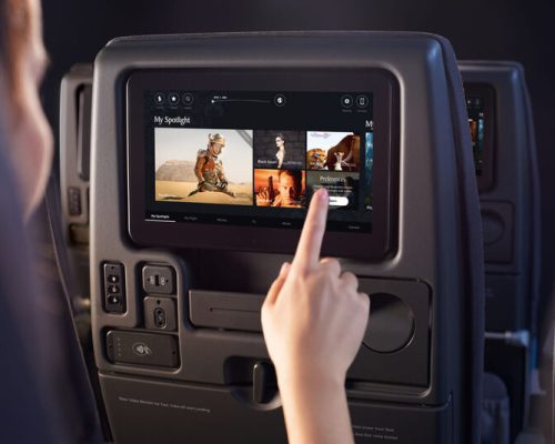 A plataforma de entretenimento e comércio da Singapore Airlines