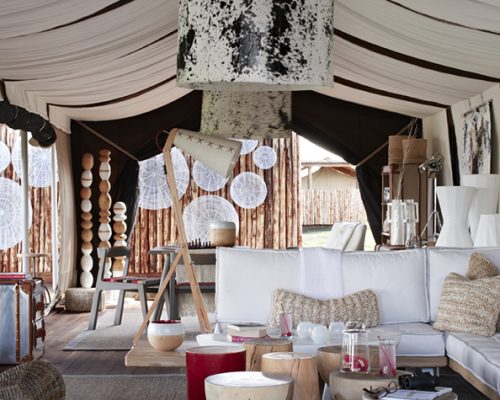 Singita Mara River Tented Camp, Lamai Triangle, Serengeti, Tanzania. Art Director: Paul Henriques. Stylist: Georgina Pennington. Photographer: Mark Williams. From 02/11/12 to 7/11/12.