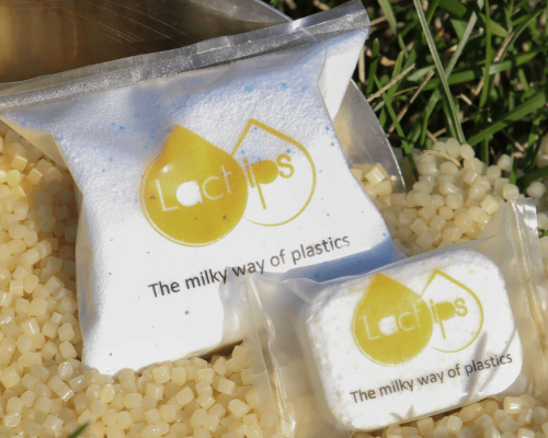 O plástico biodegradável e comestível feito de proteínas do leite